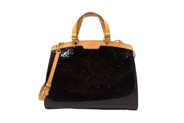 Louis Vuitton Amarante Vernis Leather Brea PM Shoulder Bag
