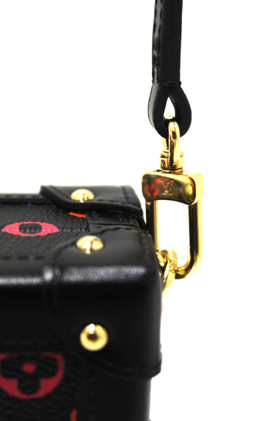 Louis Vuitton Black Monogram Multicolor Game On Petite Malle Clutch Bag