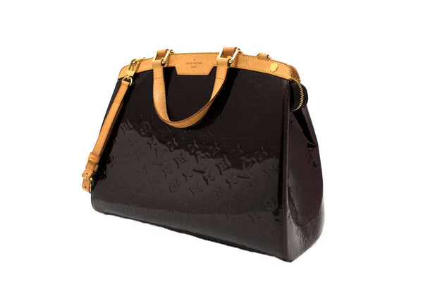 Louis Vuitton Amarante Vernis Leather Brea PM Shoulder Bag