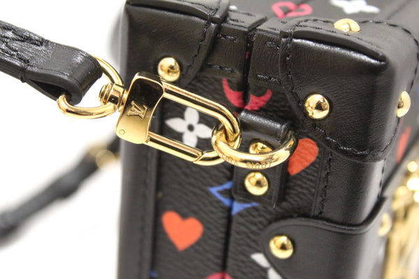 Louis Vuitton Black Monogram Multicolor Game On Petite Malle Clutch Bag