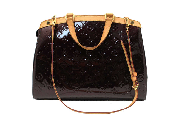 Louis Vuitton Amarante Vernis Leather Brea PM Shoulder Bag