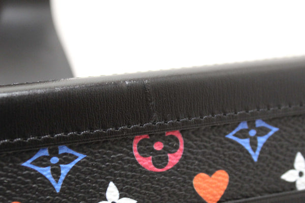 Louis Vuitton Black Monogram Multicolor Game On Petite Malle Clutch Bag