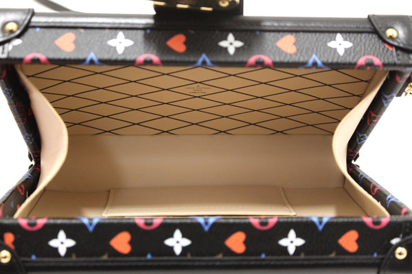 Louis Vuitton Black Monogram Multicolor Game On Petite Malle Clutch Bag