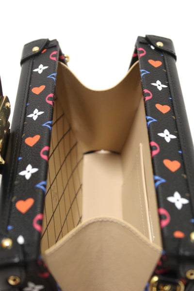 Louis Vuitton Black Monogram Multicolor Game On Petite Malle Clutch Bag