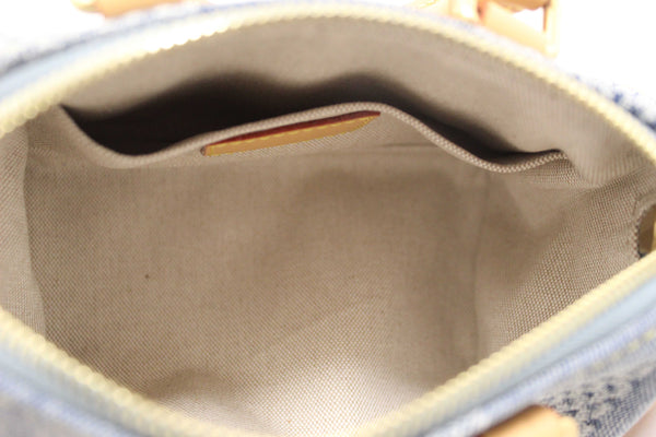 Louis Vuitton Damier Denim 3D Cotton Canvas Speedy 18 Bandoulière Bag