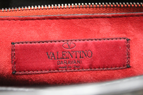 Valentino Garavani Black Quilted Nappa Leather Rockstud Spike Large Shoulder Bag