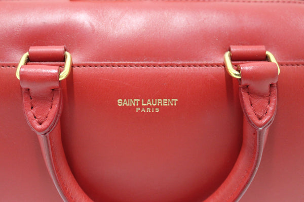 Yves Saint Laurent YSL紅色公寓玩具手/越野袋