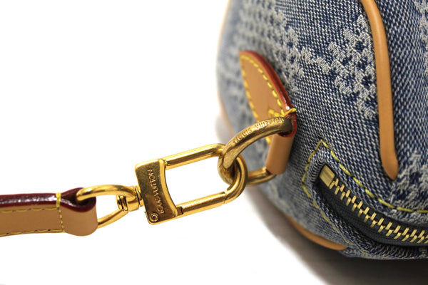 Louis Vuitton Damier Denim 3D Cotton Canvas Speedy 18 Bandoulière Bag