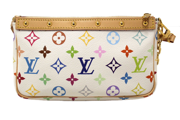 Louis Vuitton White Multicolor Monogram LV x TM Pochette Accessoires
