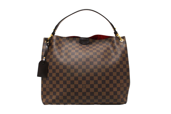 Louis Vuitton Damier Ebene Graceful MM Hobo Shoulder Bag