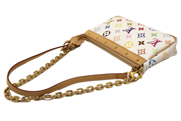 Louis Vuitton White Multicolor Monogram LV x TM Pochette Accessoires