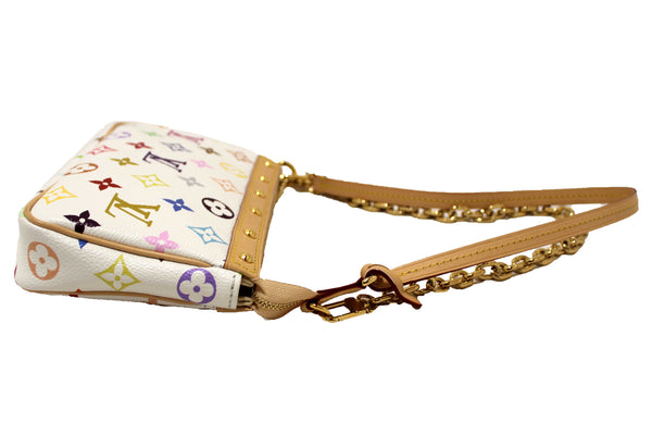 Louis Vuitton White Multicolor Monogram LV x TM Pochette Accessoires