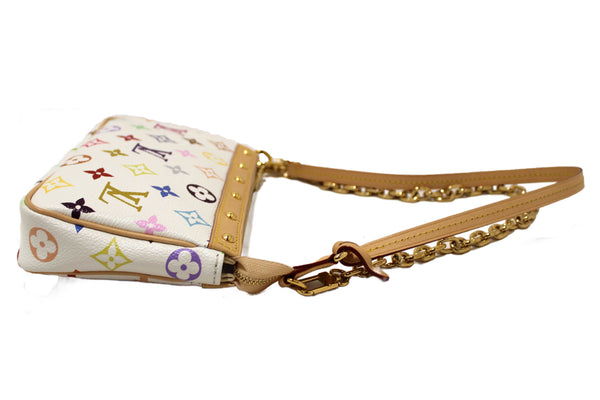 Louis Vuitton White Multicolor Monogram LV x TM Pochette Accessoires