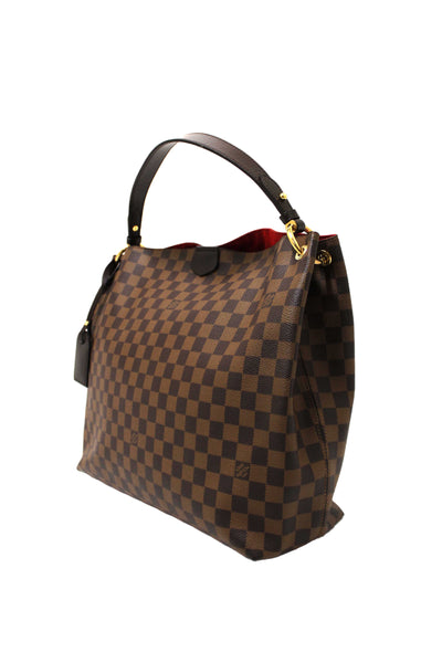 Louis Vuitton Damier Ebene Graceful MM Hobo Shoulder Bag