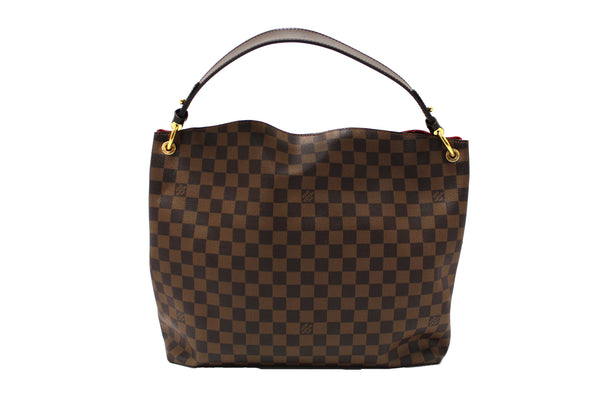Louis Vuitton Damier Ebene Graceful MM Hobo Shoulder Bag
