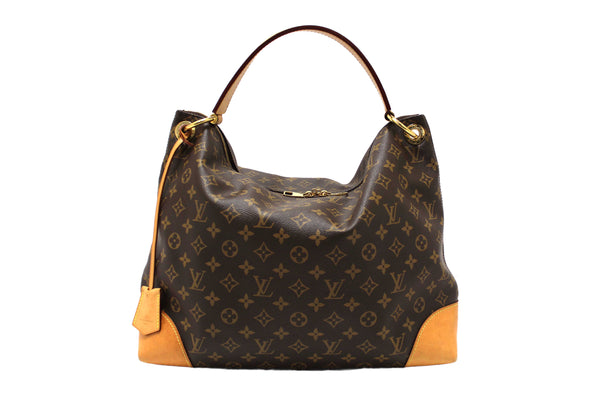 Louis Vuitton Classic Monogram Berri MM Hobo Shoulder Bag