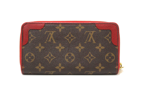Louis Vuitton Cerise Monogram Retiro Zippy Long Wallet