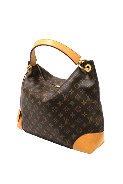 Louis Vuitton Classic Monogram Berri MM Hobo Shoulder Bag