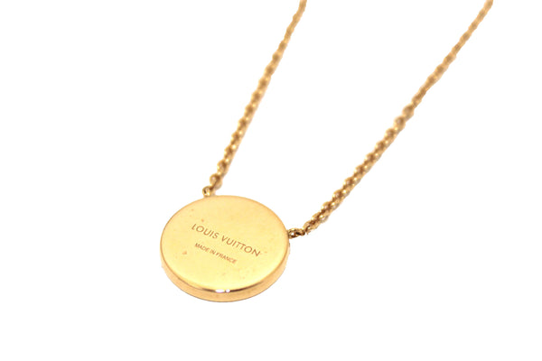 Louis Vuitton Pink Gold and White Mother-Of-Pearl Color Blossom Sun Pendant Necklace