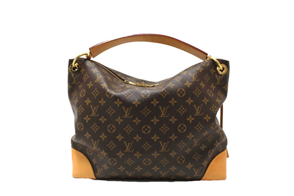 Louis Vuitton Classic Monogram Berri MM Hobo Shoulder Bag