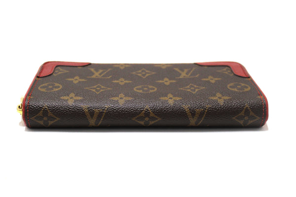 Louis Vuitton Cerise Monogram Retiro Zippy Long Wallet