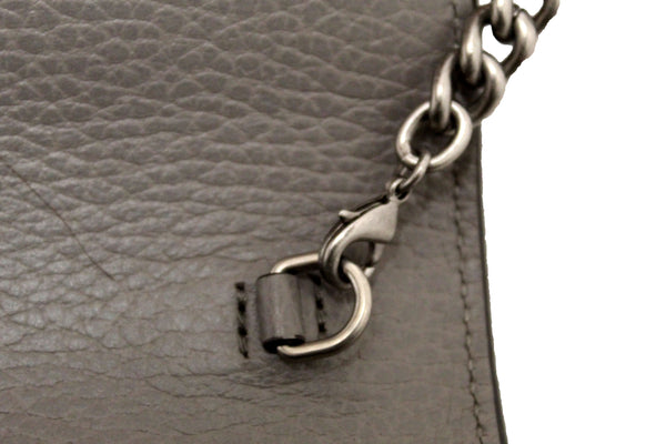 NEW Gucci Grey Leather Dionysus Mini Chain Wallet