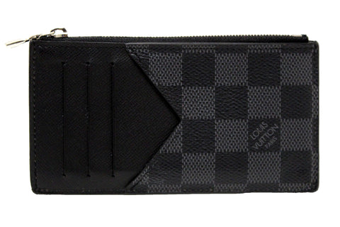 Louis Vuitton Damier Graphite Canvas Coin Card Holder | Italystation.com - Shop Now at italystation.com