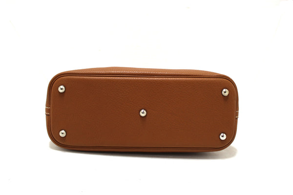 Hermes Brown Taurillon Clemence Bolide 31 Handbag/Shoulder Bag
