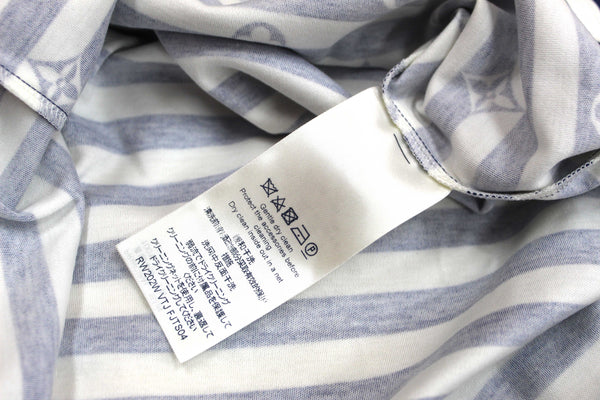 NEW  Louis Vuitton Blue and White Striped Long Sleeve T-shirt size L