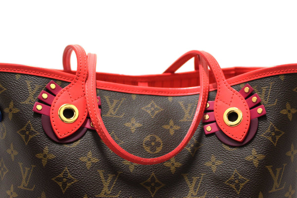 Louis Vuitton Limited Edition Totem Monogram Canvas Neverfull MM Shoulder Tote Bag