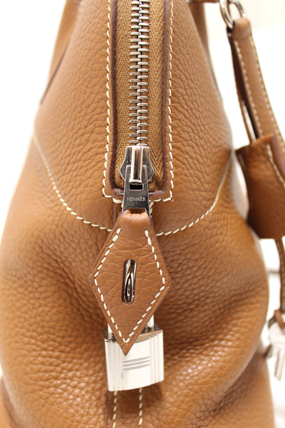 Hermes Brown Taurillon Clemence Bolide 31 Handbag/Shoulder Bag
