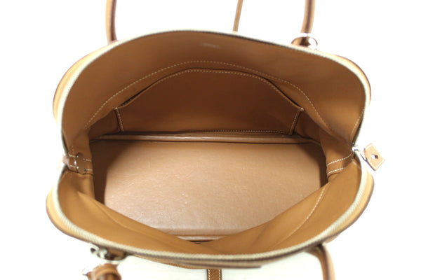 Hermes Brown Taurillon Clemence Bolide 31 Handbag/Shoulder Bag