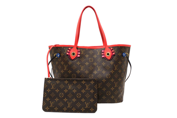 Louis Vuitton Limited Edition Totem Monogram Canvas Neverfull MM Shoulder Tote Bag