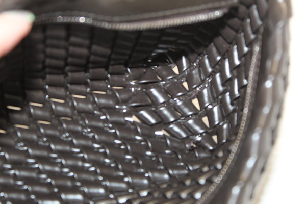 Bottega Veneta Brown Nappa Intrecciato Slanted Clutch Fondant