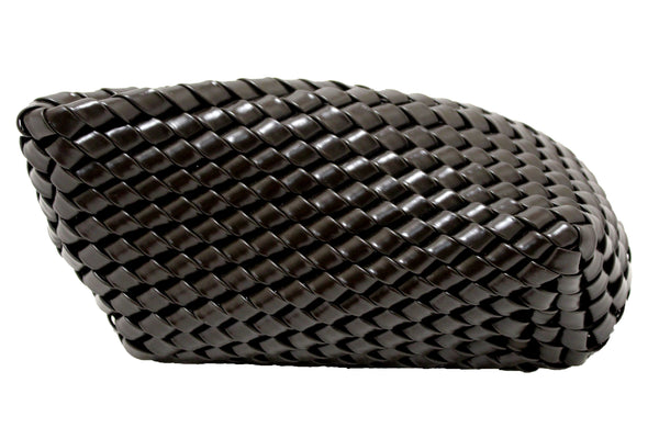 Bottega Veneta Brown Nappa Intrecciato Slanted Clutch Fondant