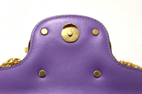 Valentino Purple Calfskin Leather Locò Small Crossbody Bag