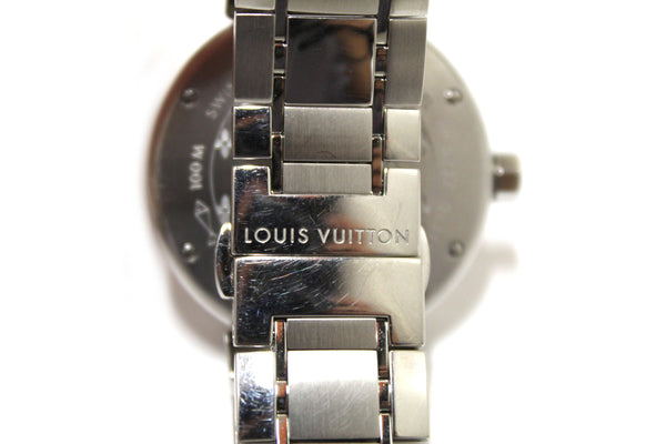 Louis Vuitton Tambour Quartz Watch in Brown Steel