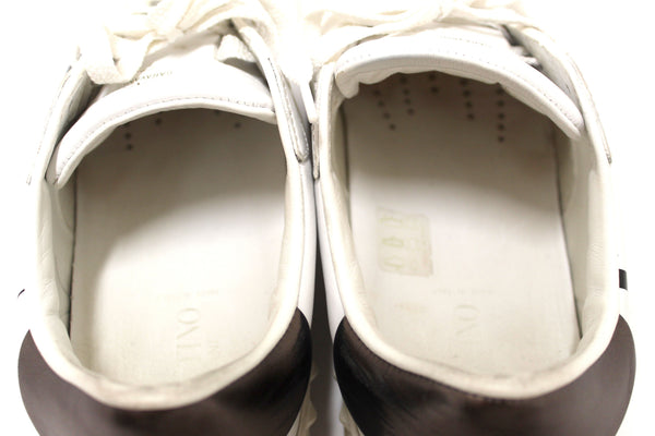Valentino Garavani White Leather Rockstud Sneaker Size 39.5