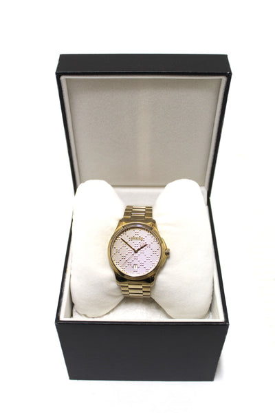 Authentic Gucci Swiss Quartz and Alloy Dress Gold-Toned Watch