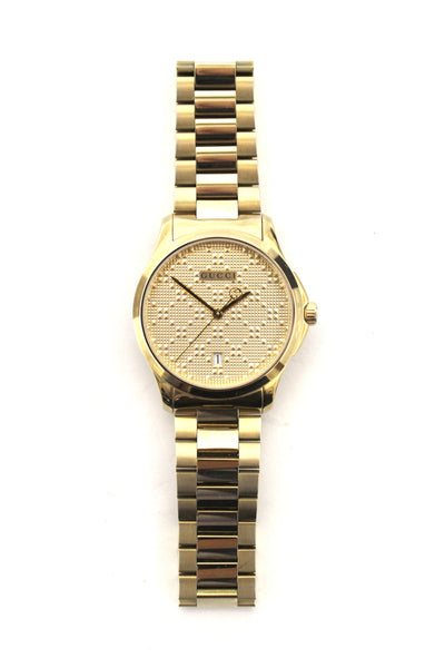 Authentic Gucci Swiss Quartz and Alloy Dress Gold-Toned Watch