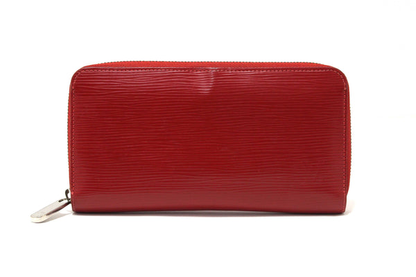 Louis Vuitton Red Epi Leather Zippy Long Wallet