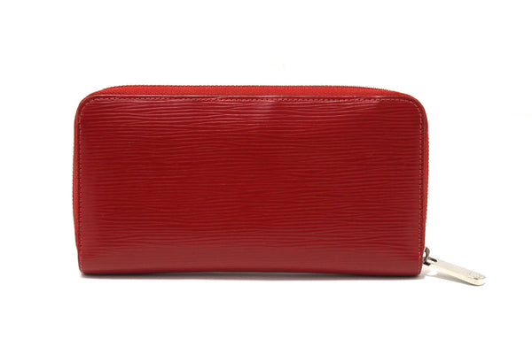Louis Vuitton Red Epi Leather Zippy Long Wallet