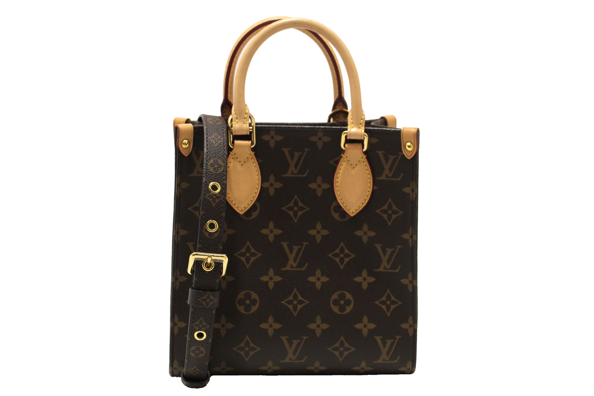 Louis Vuitton Classic Monogram Canvas Sac Plat BB Handbag