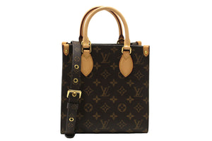 Louis Vuitton Classic Monogram Canvas Sac Plat BB Handbag