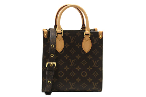 Louis Vuitton Classic Monogram Canvas Sac Plat BB Handbag