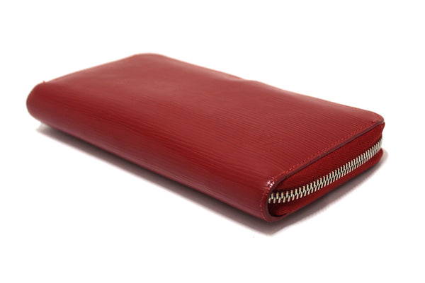 Louis Vuitton Red Epi Leather Zippy Long Wallet