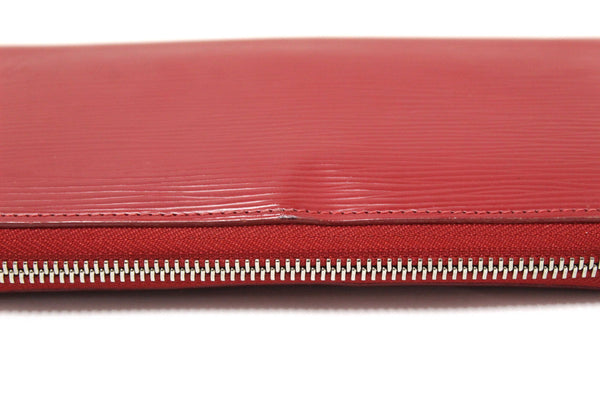 Louis Vuitton Red Epi Leather Zippy Long Wallet
