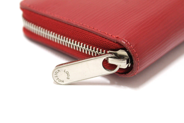 Louis Vuitton Red Epi Leather Zippy Long Wallet