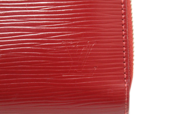 Louis Vuitton Red Epi Leather Zippy Long Wallet