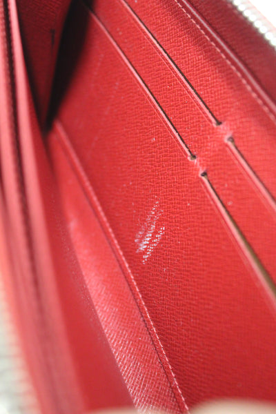 Louis Vuitton Red Epi Leather Zippy Long Wallet